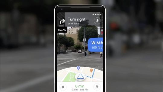 Google Maps mit neuen visuellen Hinweisen in Echtzeit